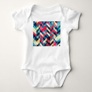 Body Para Bebé Hipster zigzag: granulado patrón sin costuras.