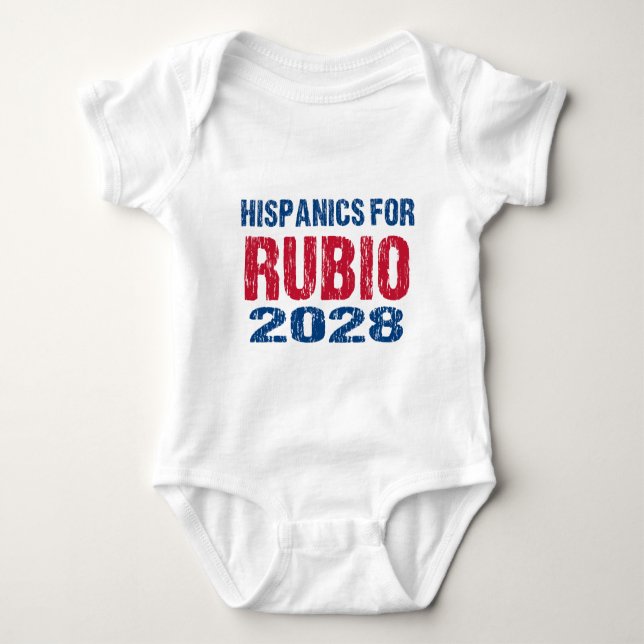 Body Para Bebé Hispanics for Rubio 2028 (Anverso)