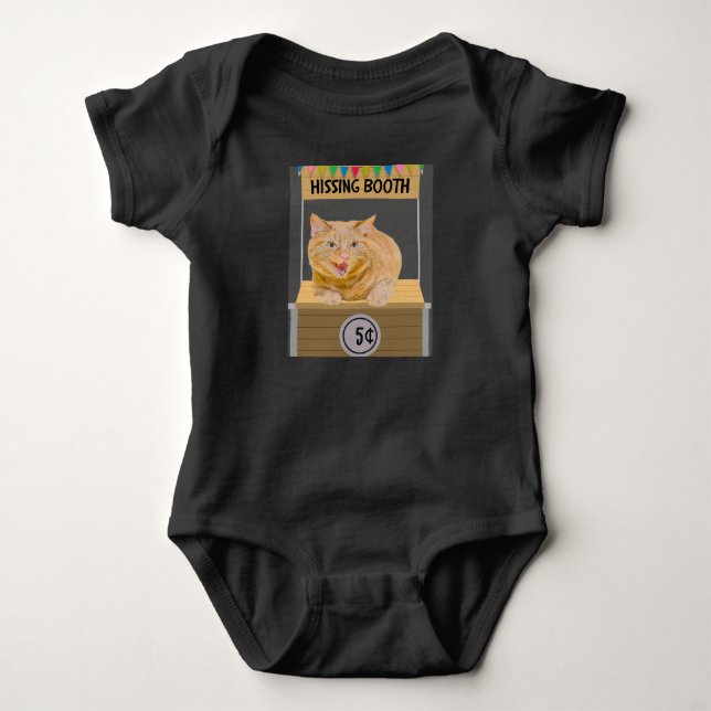 Body Para Bebé Hissing Booth Cat Baby Bodysuit (Anverso)