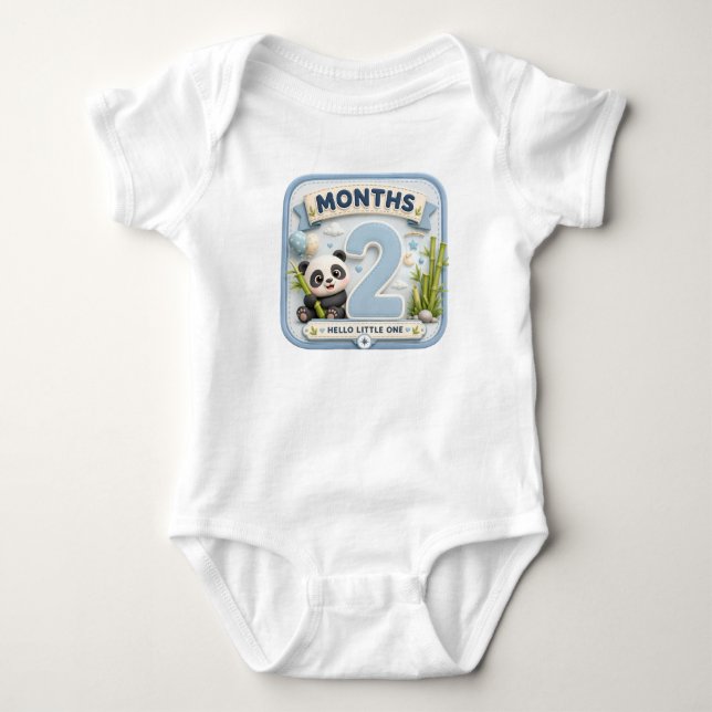Body Para Bebé Hito importante de bebé de 2 meses  (Anverso)