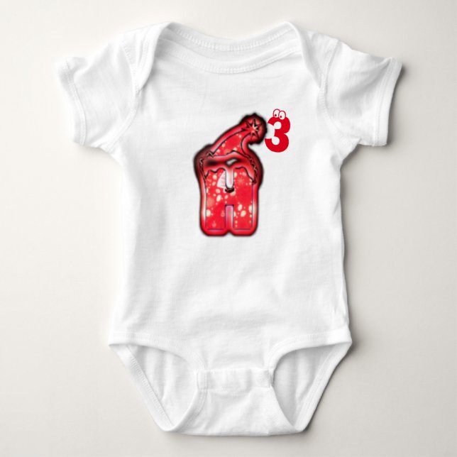 Body Para Bebé ¡Ho Ho Ho Ho Ho! Feliz Navidad! Bebés Tee Shirts (Anverso)