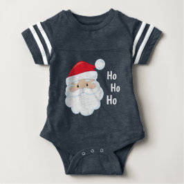 Body Para Bebé Ho Ho Ho Ho Santa Face Navidades vacaciones Red Wh