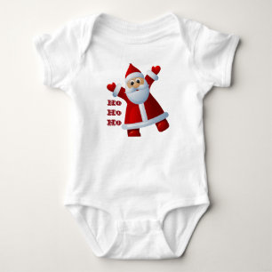 Body Para Bebé ¡HO! ¡HO! ¡HO! Lindo Santa Claus Feliz Navidad