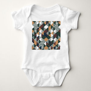 Body Para Bebé Hojas de palma geométricas, patrón de moda