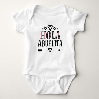 Body Para Bebé Hola Abuelita Baby Revelar Hola Abuela