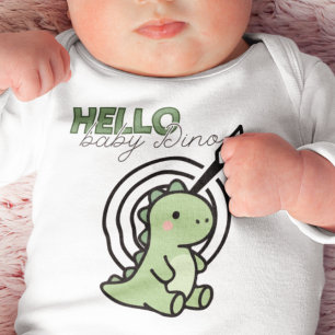 Body Para Bebé Hola Bebé Dino