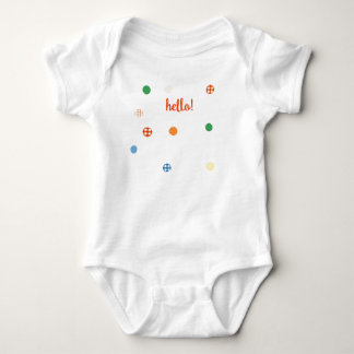 Body Para Bebé ¡Hola! Bodysuit Blanco con Lunares