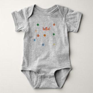 Body Para Bebé ¡Hola! Bodysuit Gris con Lunares