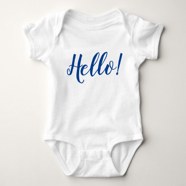 Body Para Bebé HOLA de una pieza (Anverso)
