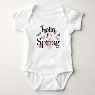 Body Para Bebé Hola la flor de primavera