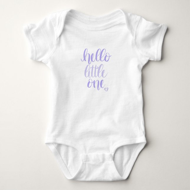Body Para Bebé Hola Little One Purple (Anverso)