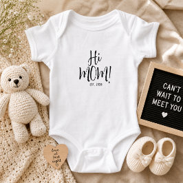 Body Para Bebé Hola Mamá Est 2026 Nueva Mamá