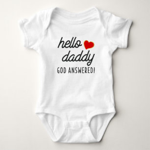 Body Para Bebé Hola Papá Dios Respondió Anuncio