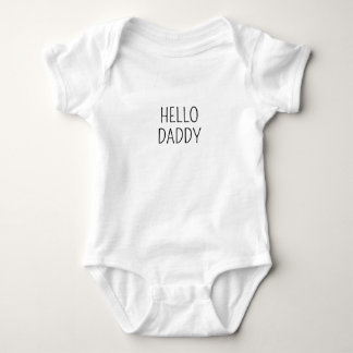 Body Para Bebé Hola papá, te veo pronto - Invitación de embarazo
