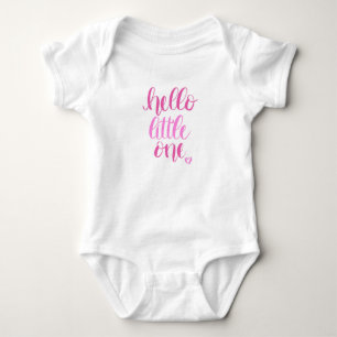 Body Para Bebé Hola Pequeño Rosa