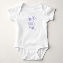 Body Para Bebé Hola Pequeño Uno Púrpura
