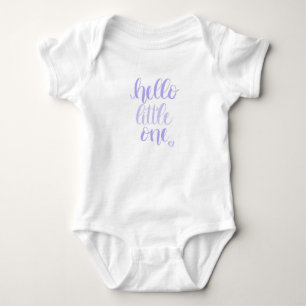 Body Para Bebé Hola Pequeño Uno Púrpura
