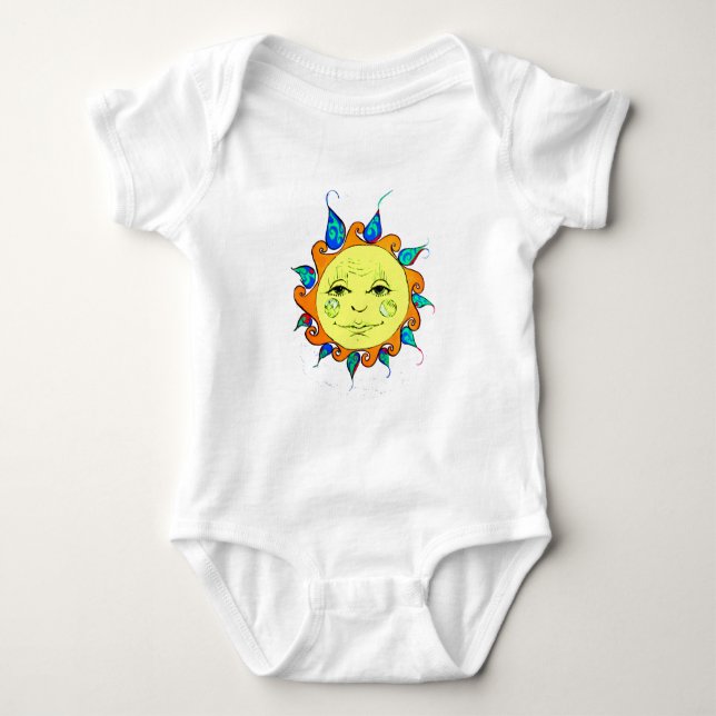 Body Para Bebé Hola sol (Anverso)