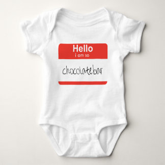 Body Para Bebé Hola... soy el "So Chocolate Bar" bebé creeper