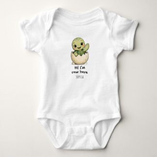 Body Para Bebé Hola soy nuevo aquí bodysuit de bebé
