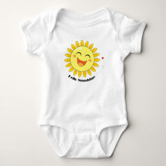 Body Para Bebé Hola Sunshine Doodle de Sol Adorable Arte de Vibra