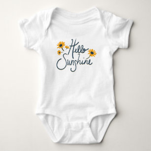 Body Para Bebé Hola Sunshine Stem Daisy Floral