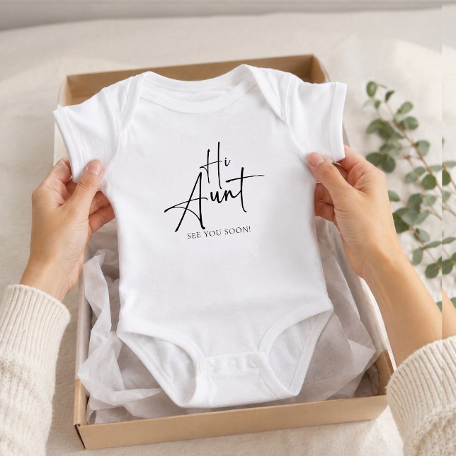 Body Para Bebé Hola Tía Bodysuit de bebé (Subido por el creador)