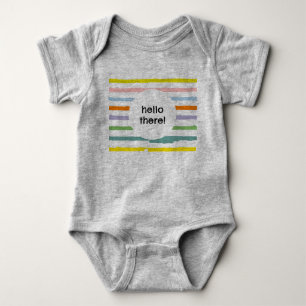 Body Para Bebé Hola! Traje de arcoíris de una pieza