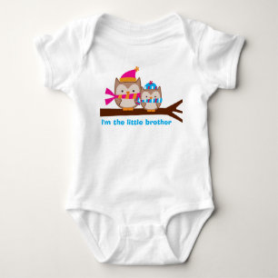 Body Para Bebé Holiday Ows Little Brother Sibling Tee