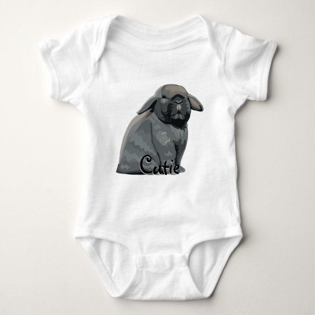 Body Para Bebé Holland Lop Cutie Shirt (Anverso)