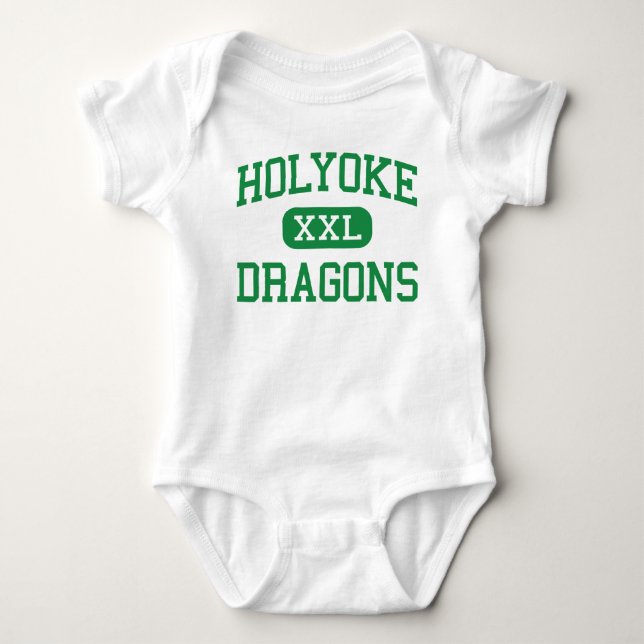 Body Para Bebé Holyoke - dragones - High School secundaria - (Anverso)