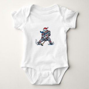 Body Para Bebé Hombre de nieve hockey sobre hielo Navidad 2026 De