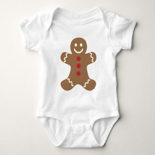 Body Para Bebé Hombre de pan de jengibre Navidades de galletas be