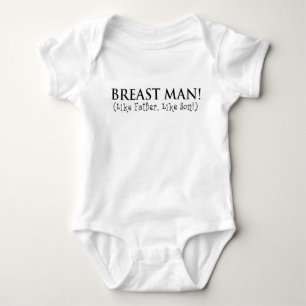 Body Para Bebé ¡Hombre de pecho! ¡Como Padre Como Hijo!