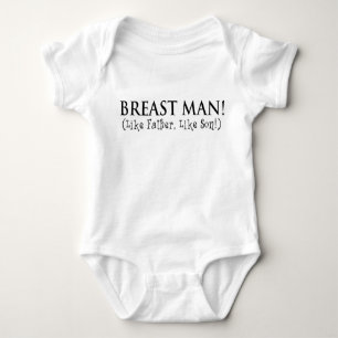 Body Para Bebé ¡Hombre del pecho! ¡Cual el padre, tal el hijo!