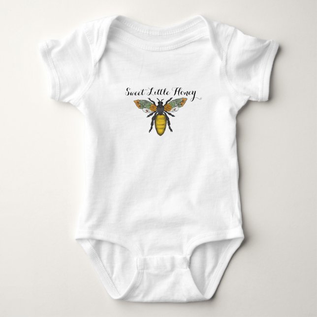 Body Para Bebé Honey Bee Baby Bodysuit | Bumblebee B (Anverso)