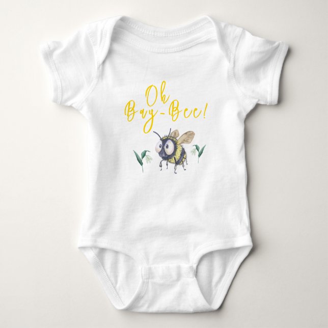 Body Para Bebé Honey Bee Baby Shower (Anverso)
