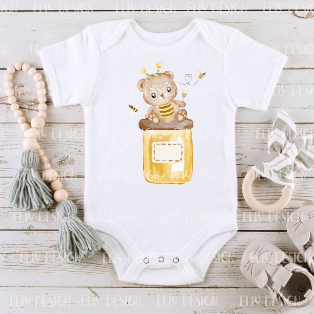 Body Para Bebé Honey Teddy Bear Baby Bodysuit (Subido por el creador)