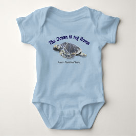 Body Para Bebé Honu Hawaiian Sea Turtle “Ocean is my Home”