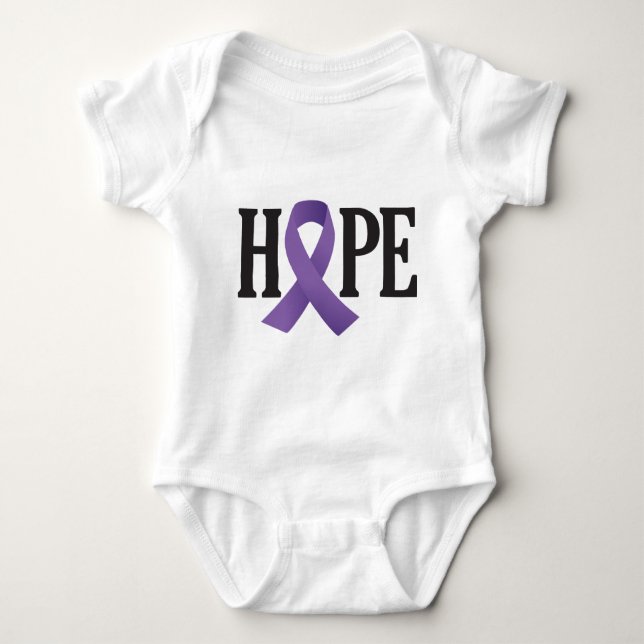 Body Para Bebé Hope Purple Ribbon (Anverso)