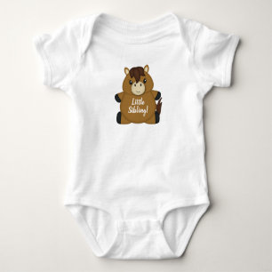 Body Para Bebé Horse Baby Shower Green