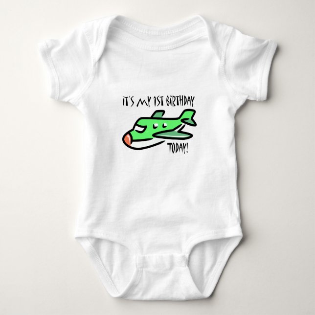 Body Para Bebé Hoy es mi primer cumpleaños (Anverso)