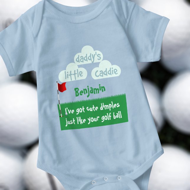 Body Para Bebé Hoyuelos Lindos Golfista Divertido El Pequeño Cadd (Subido por el creador)