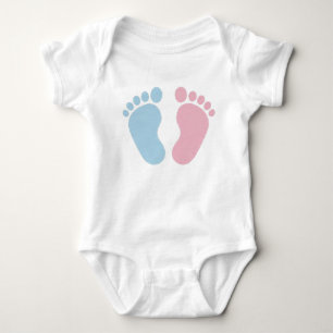 Body Para Bebé Huella de Bebé Rosa o Azul - Diseño de Revelación 