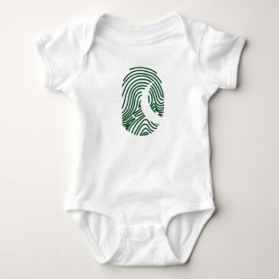 Body Para Bebé Huella digital de la bandera de Pakistán
