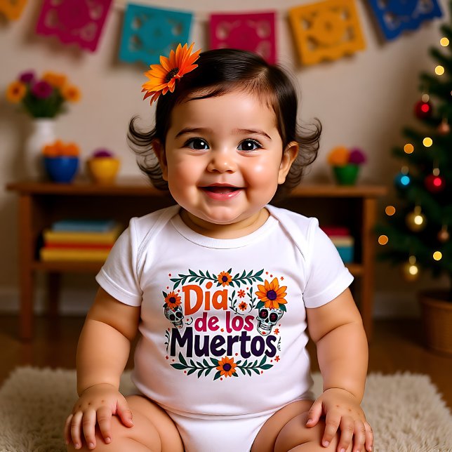 Body Para Bebé Huesos pequeños, Gran Fiesta 🌹 (Tiny Bones, Big Fiesta 🌹 Baby Bodysuit)