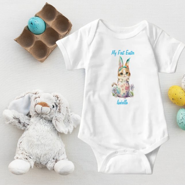 Body Para Bebé Huevos de Pascua, chicos conejitos - Personalizabl (Subido por el creador)
