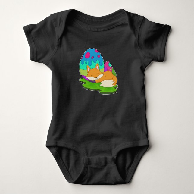 Body Para Bebé Huevos de Pascua de Fox (Anverso)