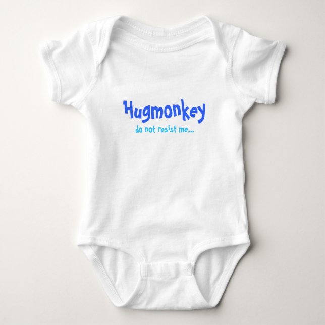Body Para Bebé Hugmonkey, no me resiste… (Anverso)
