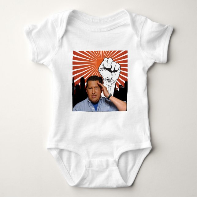 Body Para Bebé Hugo Chávez - Estilo Hugo Saludos (Anverso)